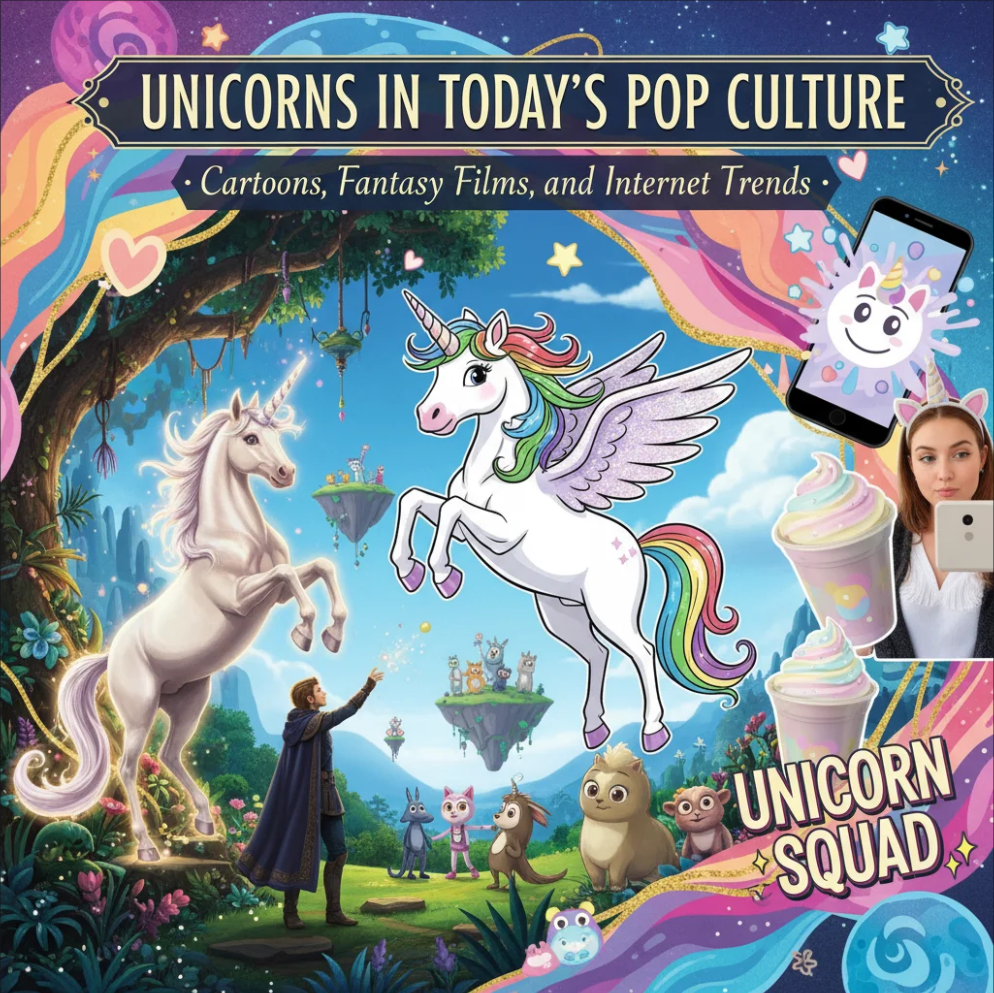 Unicorns in Today’s Pop Culture: Cartoons, Fantasy Films, and Internet Trends