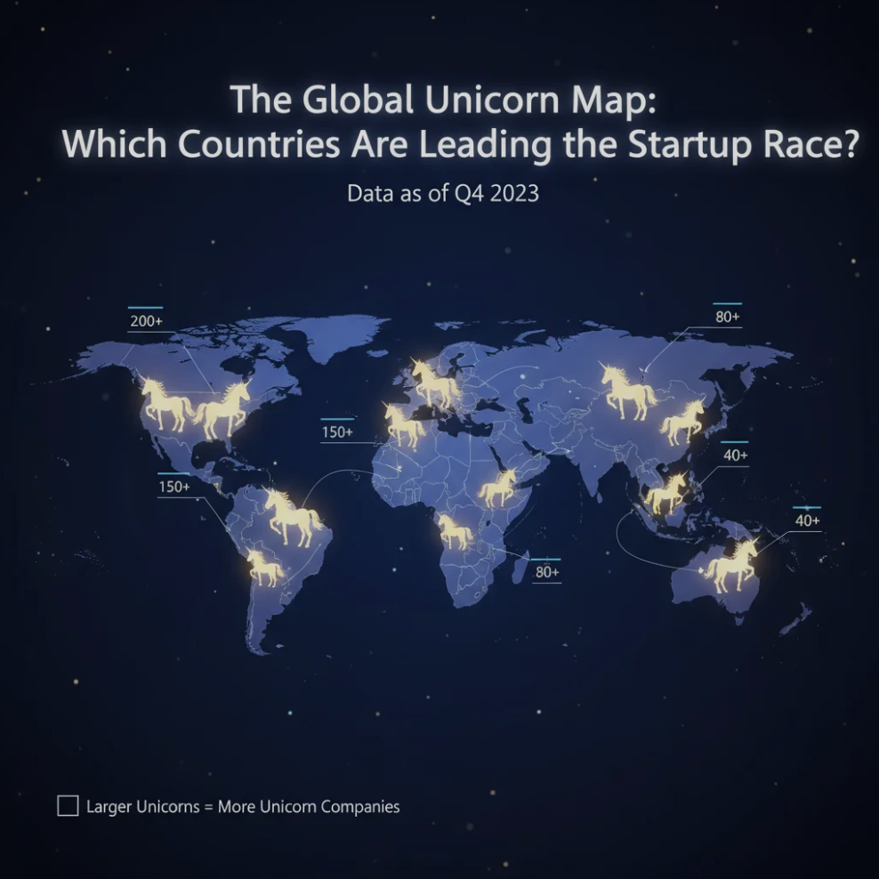 The Global Unicorn Map: Which Countries Are Leading the Startup Race?