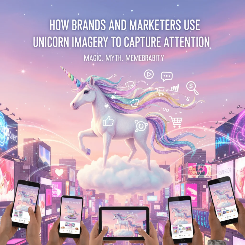 How Brands and Marketers Use Unicorn Imagery to Capture Attention