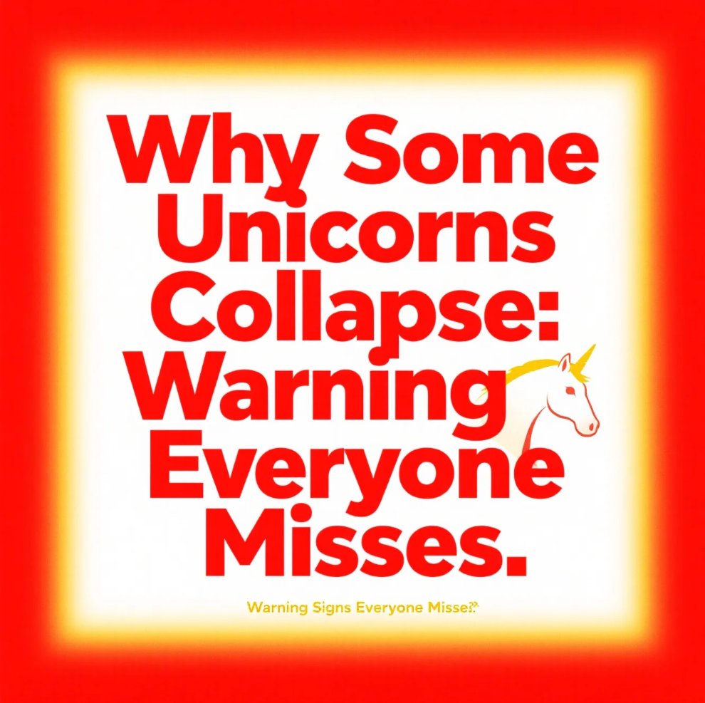 Why Some Unicorns Collapse: Warning Signs Everyone Misses
