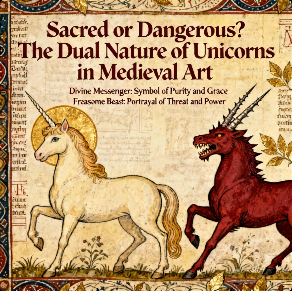 Sacred or Dangerous? The Dual Nature of Unicorns in Medieval Art