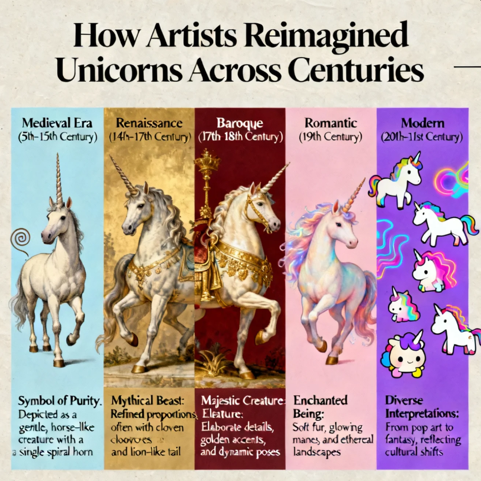 How Artists Reimagined Unicorns Across Centuries